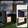 image:imageVEVOR Package Delivery Boxes for Outside Extra Large Mailbox with Coded Lock Galvanized Steel Wall Mounted Mailboxes 173x138x228 AntiTheft Baffle IPX3 Waterproof for Porch Curbside138D x 173W x 228H