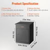 image:imageVEVOR Package Delivery Boxes for Outside Extra Large Mailbox with Coded Lock Galvanized Steel Wall Mounted Mailboxes 173x138x228 AntiTheft Baffle IPX3 Waterproof for Porch Curbside138D x 173W x 228H