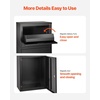 image:imageVEVOR Package Delivery Boxes for Outside Extra Large Mailbox with Coded Lock Galvanized Steel Wall Mounted Mailboxes 173x138x228 AntiTheft Baffle IPX3 Waterproof for Porch Curbside128D x 197W x 358H