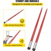 image:imageVEVOR Pair Hay Spear 49 Bale Spear 3000 lbs Capacity Bale Spike Quick Attach Square Hay Bale Spears 1 34 Red Coated Bale Forks Bale Hay Spike with Hex Nut amp Sleeve for Buckets Tractors Loaders