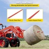 image:imageVEVOR Pair Hay Spear 49 Bale Spear 3000 lbs Capacity Bale Spike Quick Attach Square Hay Bale Spears 1 34 Red Coated Bale Forks Bale Hay Spike with Hex Nut amp Sleeve for Buckets Tractors Loaders