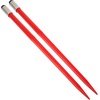 image:imageVEVOR Pair Hay Spear 49 Bale Spear 3000 lbs Capacity Bale Spike Quick Attach Square Hay Bale Spears 1 34 Red Coated Bale Forks Bale Hay Spike with Hex Nut amp Sleeve for Buckets Tractors Loaders