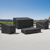 image:imageVEVOR Patio Furniture Cover 4Piece Set 420D Heavy Duty Waterproof Outdoor Dining Table and Chairs Cover Set Lawn Patio Furniture Covers for Outdoor Sofa Couch Chairs Coffee Table Black