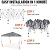 image:imageVEVOR Patio Gazebo for 1012 Person 10 x 13 FT Backyard Gazebo with Mosquito Netting Metal Frame and PU Coated 180G Polyester Outdoor Canopy Shelter for Patio Backyard Lawn Garden DeckGray