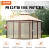 image:imageVEVOR Patio Gazebo for 1012 Person 10 x 13 FT Backyard Gazebo with Mosquito Netting Metal Frame and PU Coated 180G Polyester Outdoor Canopy Shelter for Patio Backyard Lawn Garden DeckBeigeBlack