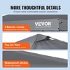 image:imageVEVOR Patio Gazebo for 1012 Person 10 x 13 FT Backyard Gazebo with Mosquito Netting Metal Frame and PU Coated 180G Polyester Outdoor Canopy Shelter for Patio Backyard Lawn Garden DeckGray