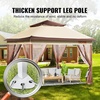 image:imageVEVOR Patio Gazebo for 1012 Person 10 x 13 FT Backyard Gazebo with Mosquito Netting Metal Frame and PU Coated 180G Polyester Outdoor Canopy Shelter for Patio Backyard Lawn Garden DeckBrown