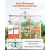 image:imageVEVOR Polycarbonate Greenhouse 6 x 4 Ft Outdoor Greenhouse with Adjustable Vent Windows Pavilion Styled Green House with Sliding Door Aluminum Large Walkin Greenhouses Kit for Garden Backyard