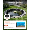 image:imageVEVOR Pond Liner 15 x 15 ft 45 Mil EPDM Rubber Fish Koi Pond Liner and Underlayment Combo Easy to Cut Durable amp Leakproof for Outdoor Ponds Water Garden Waterfall Fishpond Fountains Black15 x 15 ft