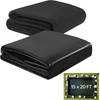 image:imageVEVOR Pond Liner 15 x 15 ft 45 Mil EPDM Rubber Fish Koi Pond Liner and Underlayment Combo Easy to Cut Durable amp Leakproof for Outdoor Ponds Water Garden Waterfall Fishpond Fountains Black15 x 20 ft