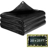 image:imageVEVOR Pond Liner 15 x 15 ft 45 Mil EPDM Rubber Fish Koi Pond Liner and Underlayment Combo Easy to Cut Durable amp Leakproof for Outdoor Ponds Water Garden Waterfall Fishpond Fountains Black20 x 25 ft