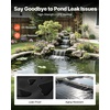 image:imageVEVOR Pond Liner 15 x 15 ft 45 Mil EPDM Rubber Fish Koi Pond Liner and Underlayment Combo Easy to Cut Durable amp Leakproof for Outdoor Ponds Water Garden Waterfall Fishpond Fountains Black20 x 25 ft