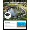 image:imageVEVOR Pond Liner 15 x 15 ft 45 Mil EPDM Rubber Fish Koi Pond Liner and Underlayment Combo Easy to Cut Durable amp Leakproof for Outdoor Ponds Water Garden Waterfall Fishpond Fountains Black20 x 25 ft