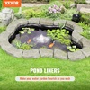 image:imageVEVOR Pond Liner 15 x 15 ft 45 Mil EPDM Rubber Fish Koi Pond Liner and Underlayment Combo Easy to Cut Durable amp Leakproof for Outdoor Ponds Water Garden Waterfall Fishpond Fountains Black10 x 15 ft