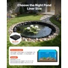 image:imageVEVOR Pond Liner 15 x 15 ft 45 Mil EPDM Rubber Fish Koi Pond Liner and Underlayment Combo Easy to Cut Durable amp Leakproof for Outdoor Ponds Water Garden Waterfall Fishpond Fountains Black15 x 15 ft