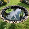 image:imageVEVOR Pond Liner 15 x 15 ft 45 Mil EPDM Rubber Fish Koi Pond Liner and Underlayment Combo Easy to Cut Durable amp Leakproof for Outdoor Ponds Water Garden Waterfall Fishpond Fountains Black25 x 30 ft