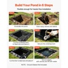 image:imageVEVOR Pond Liner 15 x 15 ft 45 Mil EPDM Rubber Fish Koi Pond Liner and Underlayment Combo Easy to Cut Durable amp Leakproof for Outdoor Ponds Water Garden Waterfall Fishpond Fountains Black15 x 15 ft