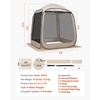 image:imageVEVOR Pop up Screen House Tent 12 x 6 ft 2 in 1 Screen Gazebo Portable Screened in Canopy with Carry Bag Netting Sides Ground Stakes for Garden Patio Backyard and Outdoor Activities BeigeBeige