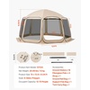 image:imageVEVOR Pop up Screen House Tent 12 x 6 ft 2 in 1 Screen Gazebo Portable Screened in Canopy with Carry Bag Netting Sides Ground Stakes for Garden Patio Backyard and Outdoor Activities BeigeBeige