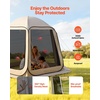 image:imageVEVOR Pop up Screen House Tent 12 x 6 ft 2 in 1 Screen Gazebo Portable Screened in Canopy with Carry Bag Netting Sides Ground Stakes for Garden Patio Backyard and Outdoor Activities BeigeBeige