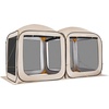 image:imageVEVOR Pop up Screen House Tent 12 x 6 ft 2 in 1 Screen Gazebo Portable Screened in Canopy with Carry Bag Netting Sides Ground Stakes for Garden Patio Backyard and Outdoor Activities BeigeBeige 2