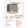 image:imageVEVOR Pop up Screen House Tent 12 x 6 ft 2 in 1 Screen Gazebo Portable Screened in Canopy with Carry Bag Netting Sides Ground Stakes for Garden Patio Backyard and Outdoor Activities BeigeBeige 1