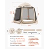 image:imageVEVOR Pop up Screen House Tent 12 x 6 ft 2 in 1 Screen Gazebo Portable Screened in Canopy with Carry Bag Netting Sides Ground Stakes for Garden Patio Backyard and Outdoor Activities BeigeBeige