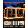 image:imageVEVOR Pop up Screen House Tent 12 x 6 ft 2 in 1 Screen Gazebo Portable Screened in Canopy with Carry Bag Netting Sides Ground Stakes for Garden Patio Backyard and Outdoor Activities BeigeBeige 2