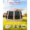 image:imageVEVOR Pop up Screen House Tent 12 x 6 ft 2 in 1 Screen Gazebo Portable Screened in Canopy with Carry Bag Netting Sides Ground Stakes for Garden Patio Backyard and Outdoor Activities BeigeBeige 1