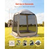 image:imageVEVOR Pop up Screen House Tent 12 x 6 ft 2 in 1 Screen Gazebo Portable Screened in Canopy with Carry Bag Netting Sides Ground Stakes for Garden Patio Backyard and Outdoor Activities BeigeBeige