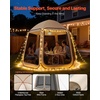 image:imageVEVOR Pop up Screen House Tent 12 x 6 ft 2 in 1 Screen Gazebo Portable Screened in Canopy with Carry Bag Netting Sides Ground Stakes for Garden Patio Backyard and Outdoor Activities BeigeBeige