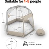 image:imageVEVOR Pop up Sports Tent 8 Sizes Optional Clear Bubble Tent for 16 Person Waterproof Outdoor Pod with Floor Mat amp Top Cover Garden Igloo Dome Tents Camping Shelter for Sports WatchingClear
