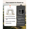 image:imageVEVOR Pop up Sports Tent 8 Sizes Optional Clear Bubble Tent for 16 Person Waterproof Outdoor Pod with Floor Mat amp Top Cover Garden Igloo Dome Tents Camping Shelter for Sports WatchingClear