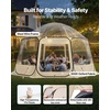 image:imageVEVOR Pop up Sports Tent 8 Sizes Optional Clear Bubble Tent for 16 Person Waterproof Outdoor Pod with Floor Mat amp Top Cover Garden Igloo Dome Tents Camping Shelter for Sports WatchingClear