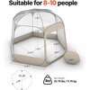 image:imageVEVOR Pop up Sports Tent 8 Sizes Optional Clear Bubble Tent for 16 Person Waterproof Outdoor Pod with Floor Mat amp Top Cover Garden Igloo Dome Tents Camping Shelter for Sports WatchingClear