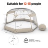 image:imageVEVOR Pop up Sports Tent 8 Sizes Optional Clear Bubble Tent for 16 Person Waterproof Outdoor Pod with Floor Mat amp Top Cover Garden Igloo Dome Tents Camping Shelter for Sports WatchingClear