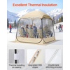 image:imageVEVOR Pop up Sports Tent 8 Sizes Optional Clear Bubble Tent for 16 Person Waterproof Outdoor Pod with Floor Mat amp Top Cover Garden Igloo Dome Tents Camping Shelter for Sports WatchingClear