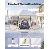 image:imageVEVOR Pop up Sports Tent 8 Sizes Optional Clear Bubble Tent for 16 Person Waterproof Outdoor Pod with Floor Mat amp Top Cover Garden Igloo Dome Tents Camping Shelter for Sports WatchingClear