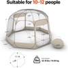 image:imageVEVOR Pop up Sports Tent 8 Sizes Optional Clear Bubble Tent for 16 Person Waterproof Outdoor Pod with Floor Mat amp Top Cover Garden Igloo Dome Tents Camping Shelter for Sports WatchingClear