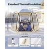 image:imageVEVOR Pop up Sports Tent 8 Sizes Optional Clear Bubble Tent for 16 Person Waterproof Outdoor Pod with Floor Mat amp Top Cover Garden Igloo Dome Tents Camping Shelter for Sports WatchingClear