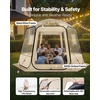 image:imageVEVOR Pop up Sports Tent 8 Sizes Optional Clear Bubble Tent for 16 Person Waterproof Outdoor Pod with Floor Mat amp Top Cover Garden Igloo Dome Tents Camping Shelter for Sports WatchingClear
