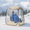 image:imageVEVOR Pop up Sports Tent 8 Sizes Optional Clear Bubble Tent for 16 Person Waterproof Outdoor Pod with Floor Mat amp Top Cover Garden Igloo Dome Tents Camping Shelter for Sports WatchingClear