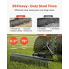 image:imageVEVOR PullBehind Thatch Remover 60 Width 3Point Dethatcher Equipped with 32 Durable Steel Prongs TractorCompatible 3Point Hitch Garden Rake Ideal for Soil Preparation and Grass Maintenance72 Tow Dethatcher with 3point Attachments