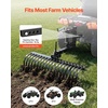 image:imageVEVOR PullBehind Thatch Remover 60 Width 3Point Dethatcher Equipped with 32 Durable Steel Prongs TractorCompatible 3Point Hitch Garden Rake Ideal for Soil Preparation and Grass Maintenance42 1Point Lift System Landscape Kit