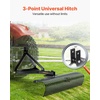 image:imageVEVOR PullBehind Thatch Remover 60 Width 3Point Dethatcher Equipped with 32 Durable Steel Prongs TractorCompatible 3Point Hitch Garden Rake Ideal for Soil Preparation and Grass Maintenance72 Tow Dethatcher with 3point Attachments