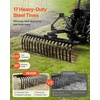 image:imageVEVOR PullBehind Thatch Remover 60 Width 3Point Dethatcher Equipped with 32 Durable Steel Prongs TractorCompatible 3Point Hitch Garden Rake Ideal for Soil Preparation and Grass Maintenance50 Dethatcher with 3Point Attachments