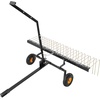 image:imageVEVOR PullBehind Thatch Remover 60 Width 3Point Dethatcher Equipped with 32 Durable Steel Prongs TractorCompatible 3Point Hitch Garden Rake Ideal for Soil Preparation and Grass Maintenance60 Tow Behind Dethatcher