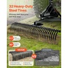 image:imageVEVOR PullBehind Thatch Remover 60 Width 3Point Dethatcher Equipped with 32 Durable Steel Prongs TractorCompatible 3Point Hitch Garden Rake Ideal for Soil Preparation and Grass Maintenance60 3point Dethatcher with Attachments
