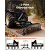 image:imageVEVOR PullBehind Thatch Remover 60 Width 3Point Dethatcher Equipped with 32 Durable Steel Prongs TractorCompatible 3Point Hitch Garden Rake Ideal for Soil Preparation and Grass Maintenance50 Dethatcher with 3Point Attachments