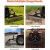 image:imageVEVOR PullBehind Thatch Remover 60 Width 3Point Dethatcher Equipped with 32 Durable Steel Prongs TractorCompatible 3Point Hitch Garden Rake Ideal for Soil Preparation and Grass Maintenance50 Dethatcher with 3Point Attachments
